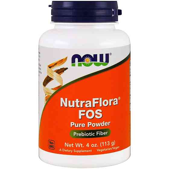 Фруктоолігосахариди Now Foods NutraFlora FOS 113 грам чистий порошок Київ
