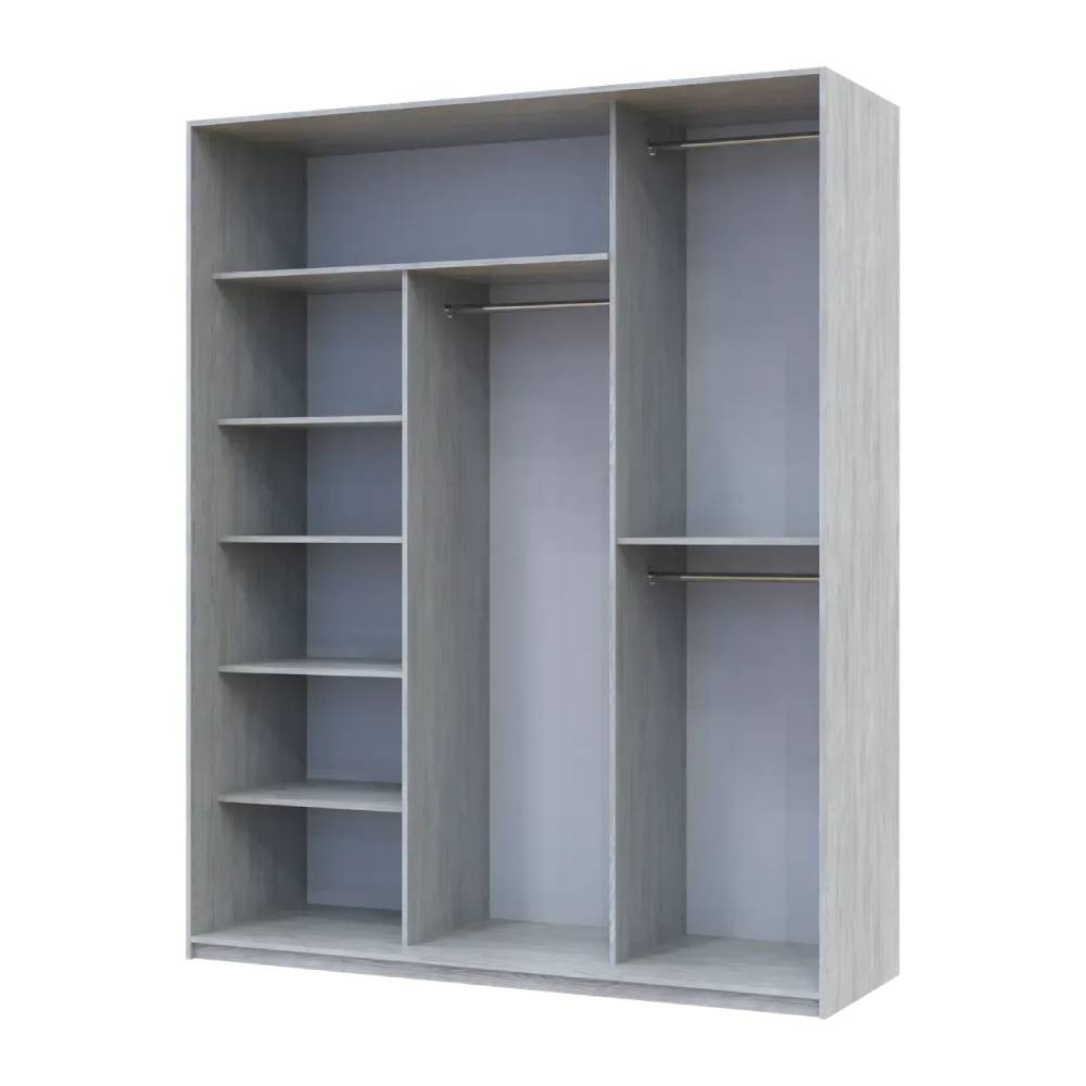 Шкаф купе Doros Сити Лайт Сосна Натти 2 ДСП / 1 зеркало 180х60х225 (DRS-011969) Львов - изображение 3