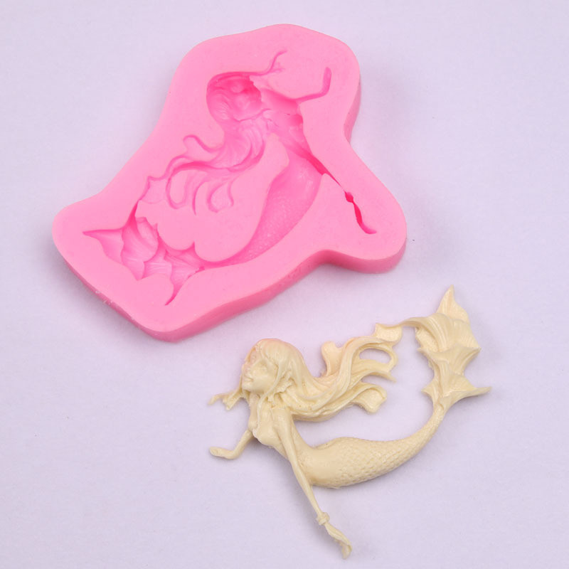 Молд кондитерський Русалка 69 на 82 мм рожевий Київ - фото 2