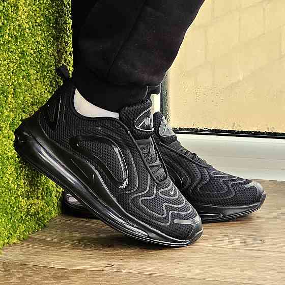 Кроссовки Nike 720 Чёрные Мужские Найк с Амортизацией кросовки (размеры: 40,41,42,43,44,45) Видео Обзор Днепр