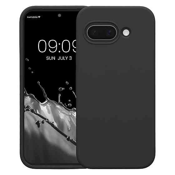 Чохол для телефону kwmobile Pixel 9a матовий чорний силіконовий сумісний з бездротовою зарядкою Київ