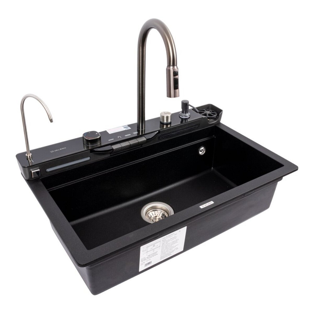 VALESO 7546 EVANORA матова Мийка гранітна VALESO (чорний металік) Коломыя - изображение 4