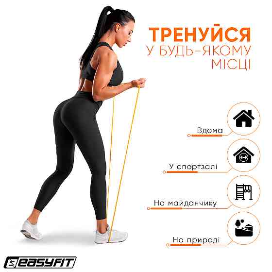 EasyFit Гумова петля EasyFit 1-6 кг жовта Коломия