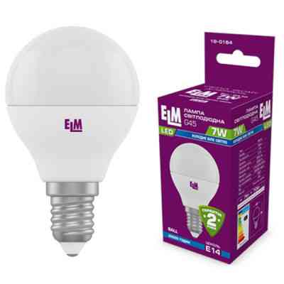 Лампочка ELM D45 7W PA10S E14 4000K (18-0164.) Винница