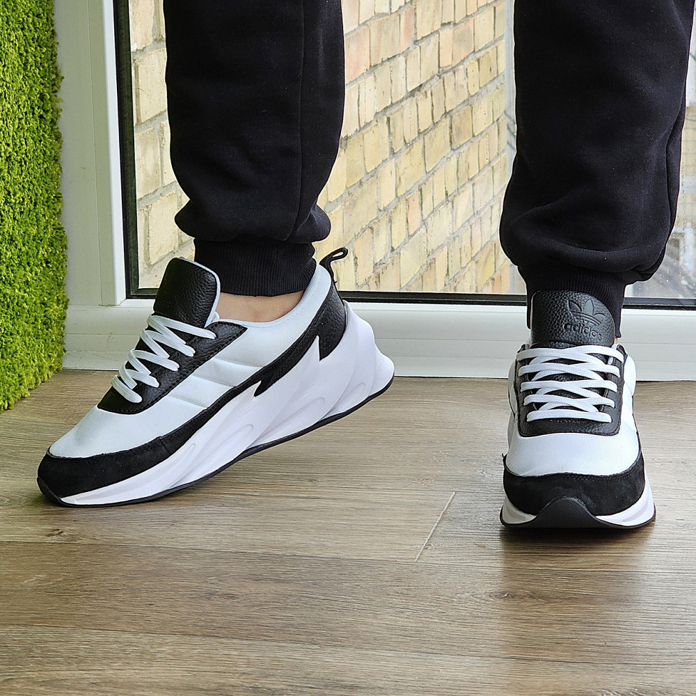 Термо Кросівки Adidas Білі Чоловічі Адідас Акули Чорні Єврозима (розміри: 41,42,43,44,45) Відео Огляд - 34-5 Дніпро - фото 8