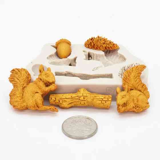 Молд силиконовый Белки 69 на 97 мм серый Киев