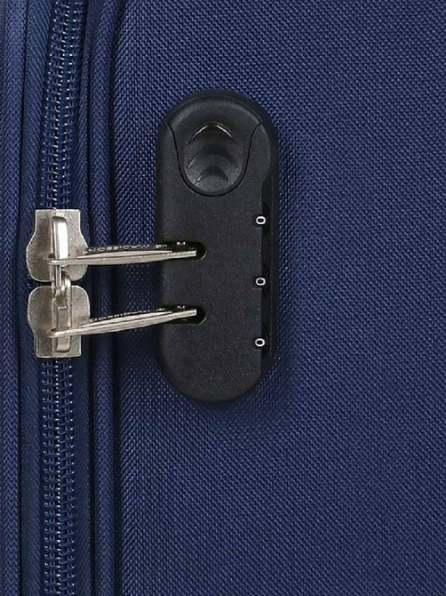 Чемодан тканевый MADISSON 35703 малый синий 4 колеса Киев - изображение 6