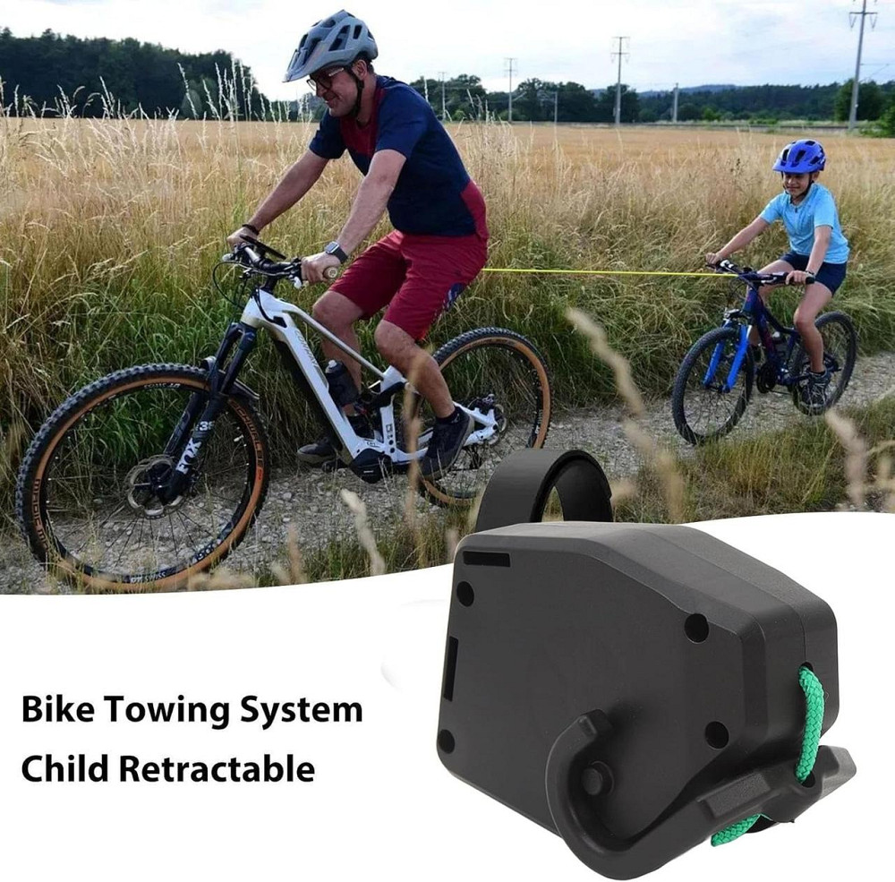 Трос для буксирування дитячого велосипеду, висувний автоматичний до 136 кг, 2.5 м тяговий ремінь, мотузка Київ - фото 10