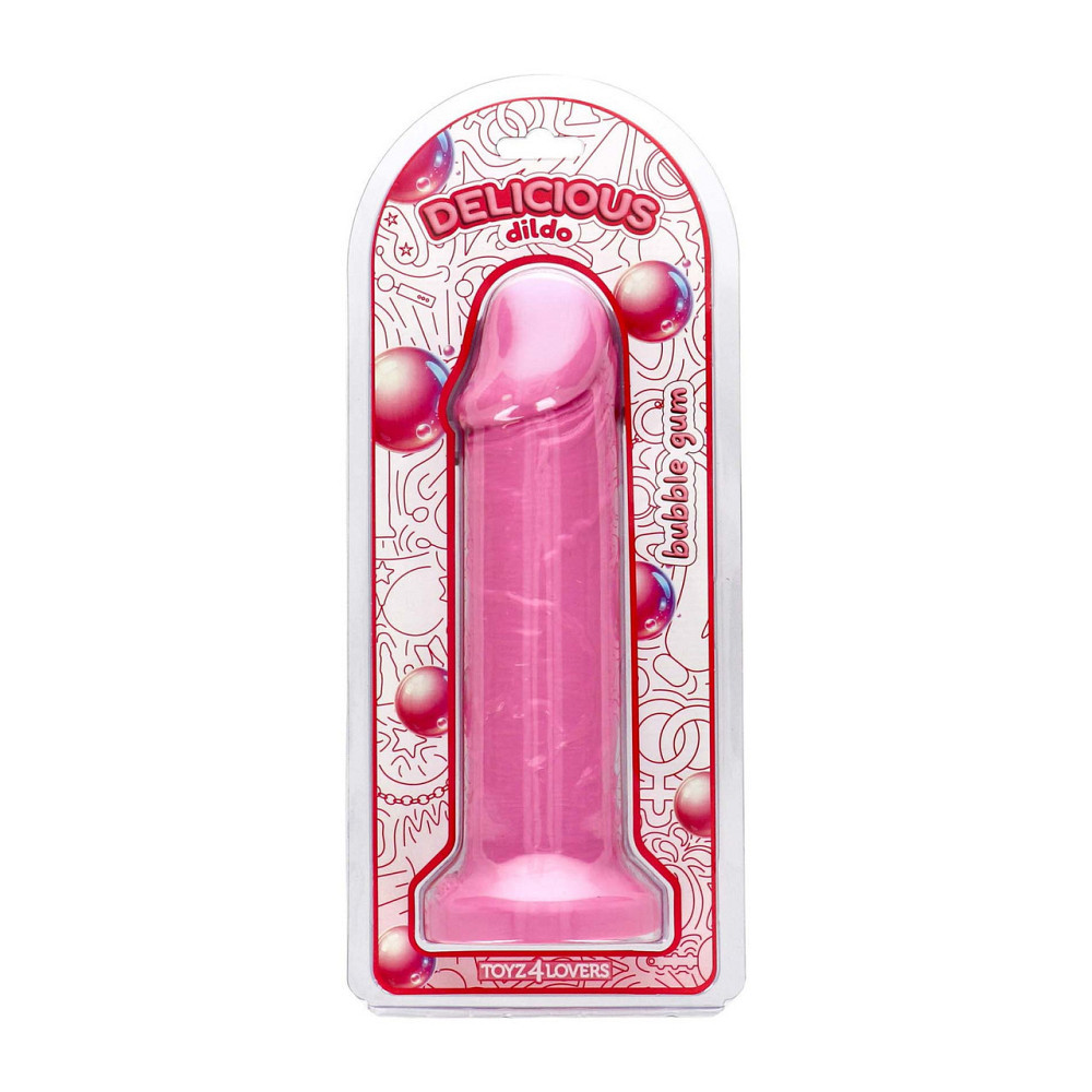 Фалоімітатор з ароматом жуйки- Toyz4lovers Delicious Dildo Bubble Gum, 25 см Sex Aura Київ - фото 2