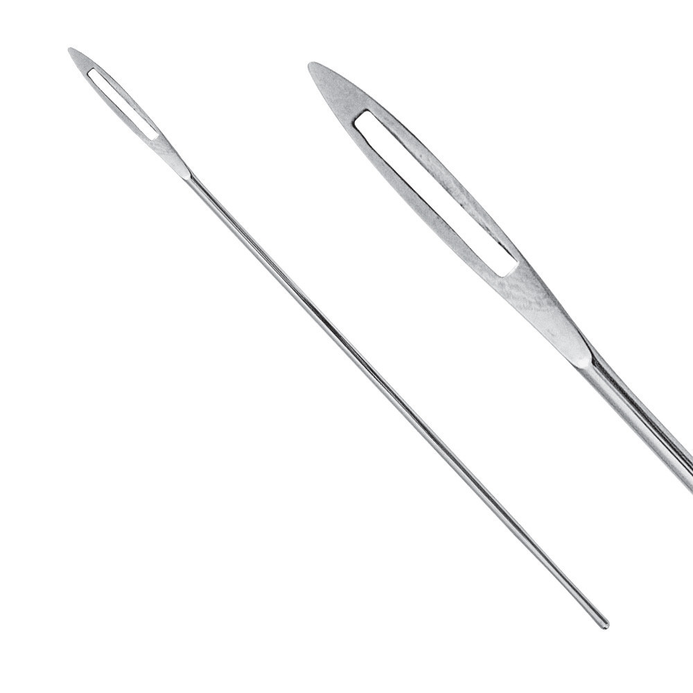 Зонд гудзиковий односторонній з вушком, 14 см, діаметр 2 мм, J-23-014 Дніпро - фото 1