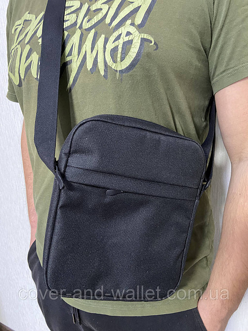 Чоловіча текстильна сумка через плече з якісного матеріалу Оксфорд 600 VIntage Київ - фото 1