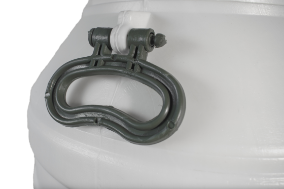 Бочка  пищевая  60 л белая пластиковая  низкая бидон  широкая горловина для молока и воды Днепр