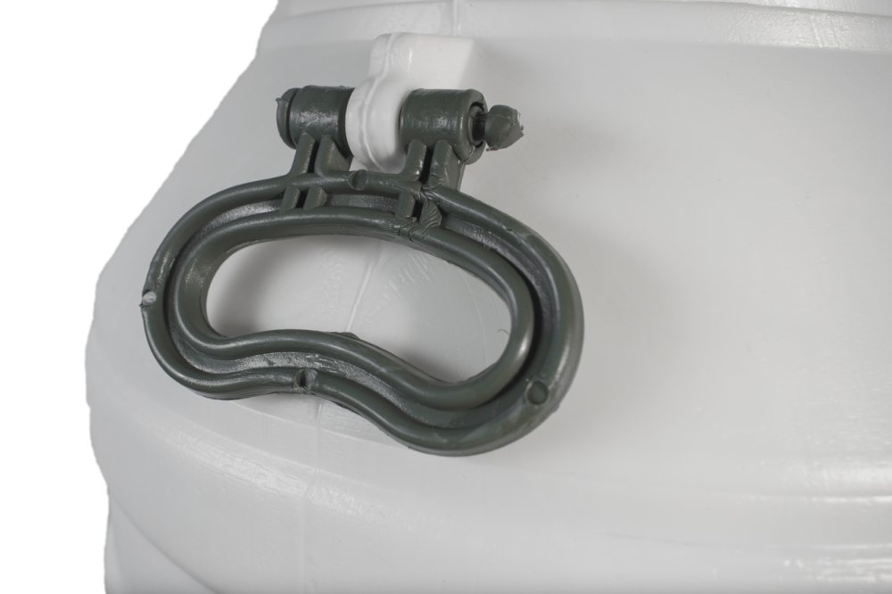 Бочка  пищевая  60 л белая пластиковая  низкая бидон  широкая горловина для молока и воды Днепр - изображение 6