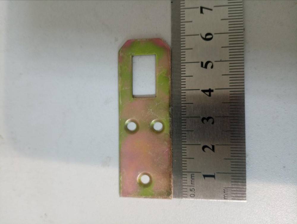 Вушко для підвішування меблів  60х20мм, оцинк жовтий "P-o" Київ - фото 1