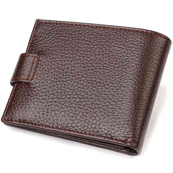 Идеальное портмоне для мужчин из натуральной зернистой кожи CANPELLINI 21881 Коричневое Киев