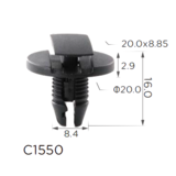 Тримач панелі захисту Citroen, Renault, Peugeot — ClipsS C1550 / 11495, 856553, 1609267280, 7703072416 Ковель - фото 2