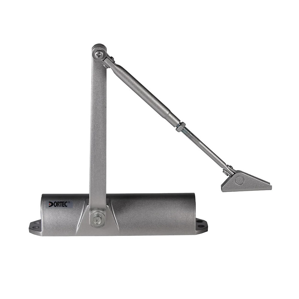 Дверний доводчик Dortec DT-83H Silver з фіксацією дверей у відчиненому положенні (63-00033) Київ - фото 3