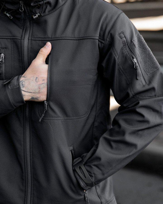 Міська тактична куртка MAXIMUS софтшел darck grey ПП7988 Одеса - фото 3