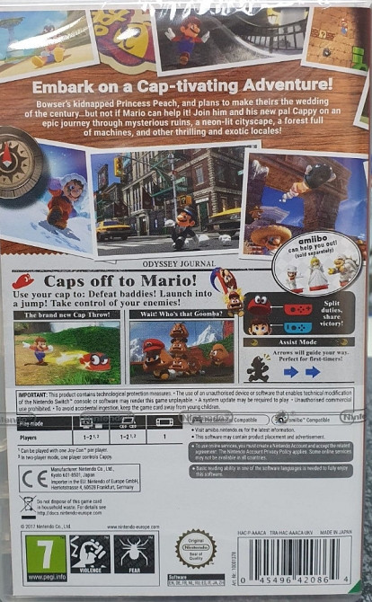 Игра Super Mario Odyssey для Nintendo Switch .Очікується. Харків - фото 2