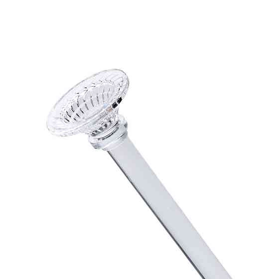 Yiwu Підсвічник скляний на тонкій ніжці 9×39 см прозорий декоративний підсвічник на стіл HP-4-9 Коломия