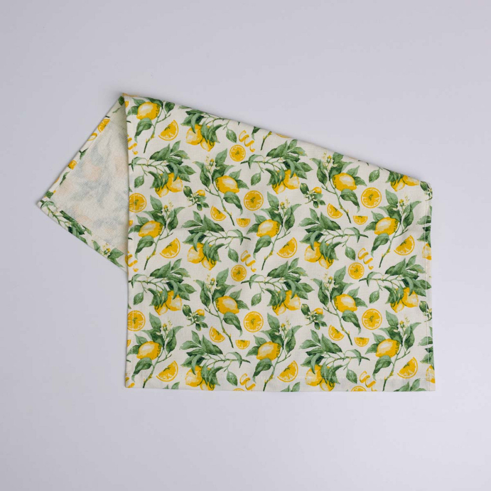 Набор махровых полотенец Лимоны 40х60 см 10шт 300г/м2 GM Textile (Салатный) Сумы - изображение 3