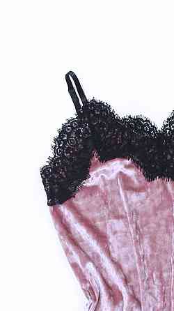 Жіноча нічна сорочка з мармурового велюру светло Пудровий S Харків