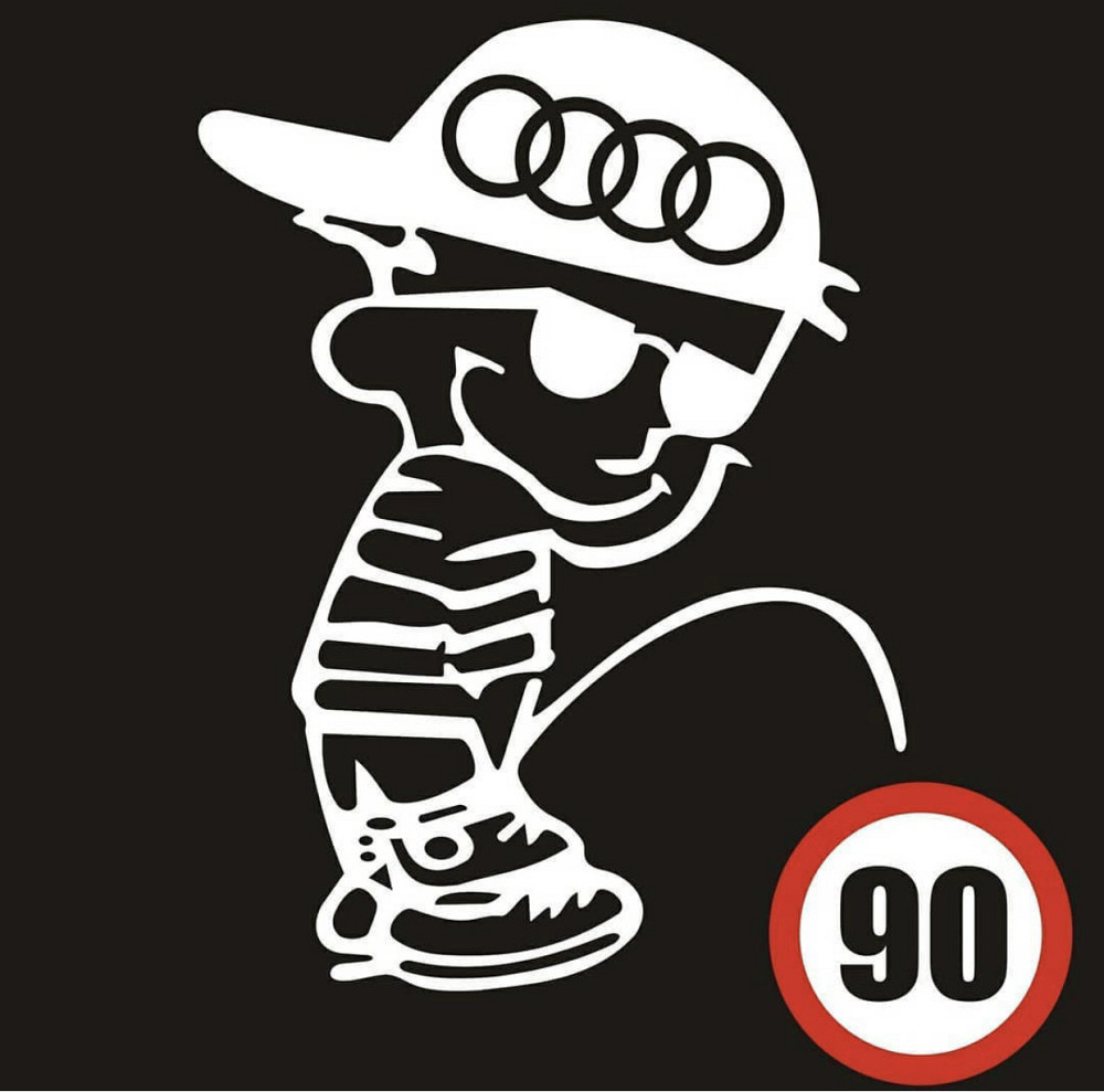 Вінілова наклейка на авто та будь яку поверхню з картинкою "Писає хлопчик!" Чернівці - фото 2