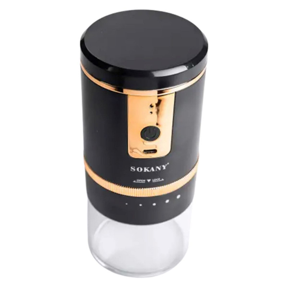 Sokany Кавомолка акумуляторна 1200 mAh USB автоматична 250 мл для дрібного помолу Sokany SK-040 Коломыя - изображение 4