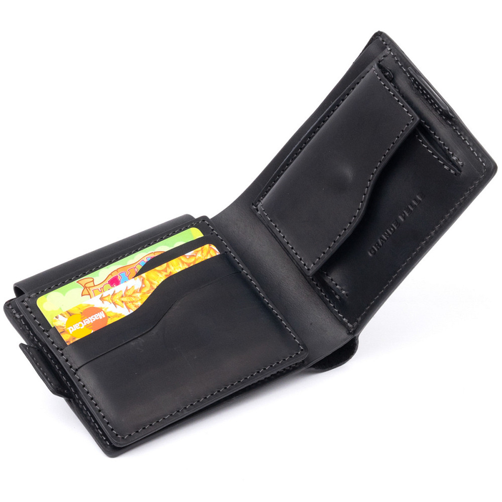 Портмоне горизонтальное Amico на магните на два отделения матовое (GRANDE PELLE) Киев - изображение 9