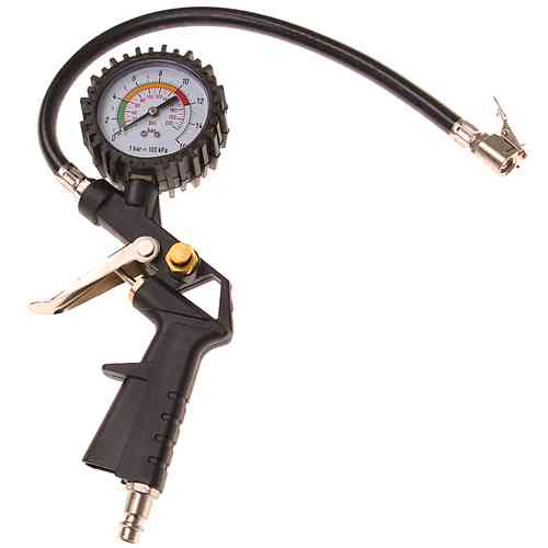 Пистолет для накачивания колес шин с манометром 0-220psi 0-16бар Вінниця