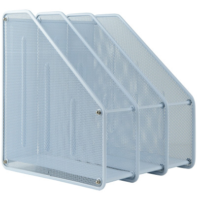 Лоток для паперів Axent вертикальний 3-в-1, металевий, білий (2128-21-A) Вінниця - фото 1