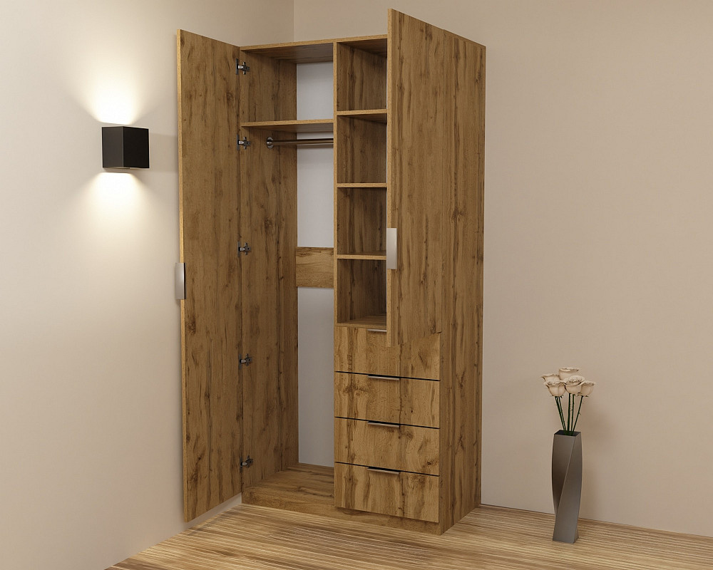 Шкаф Кристалл 1, Дуб Аппалачи, 1000х520х2100 Львов - изображение 3