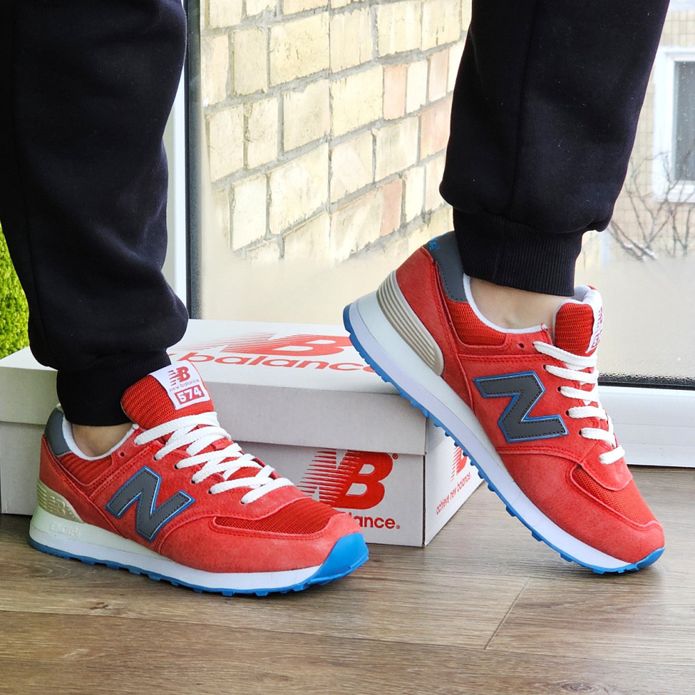 Мужские Кроссовки New Balance 574 Красные Нью Баланс (размеры: 41,43,45) Видео Обзор Днепр - изображение 10
