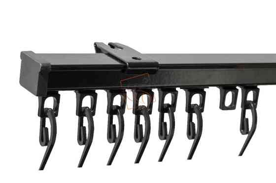 Потолочный карниз для штор KS (в сборе клипсы) черный 3 Бровары