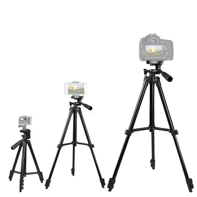 Штатив металлический универсальный для телефона и фотоаппарата Tripod 3120 портативный трипод 0,35-1.02м Коломия - фото 5