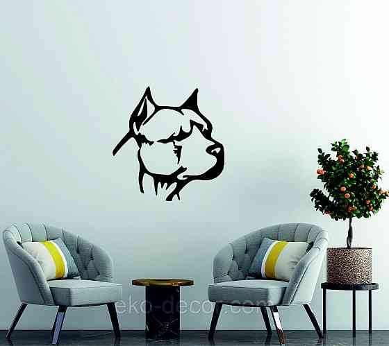 Декоративне настінне Панно «Стафф», Декор на стіну 90*86 см, Чорний Київ