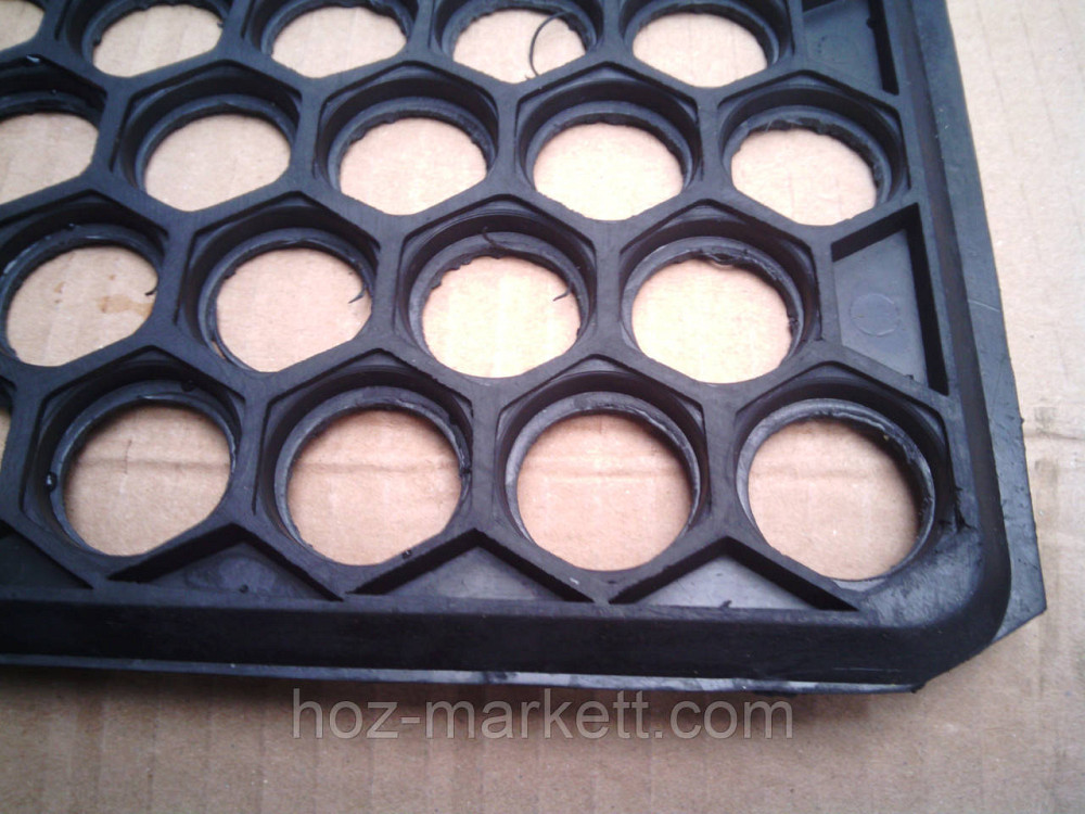 Килимок 57 х 71 см гумовий комірчастий кілім стільники Харків - фото 3