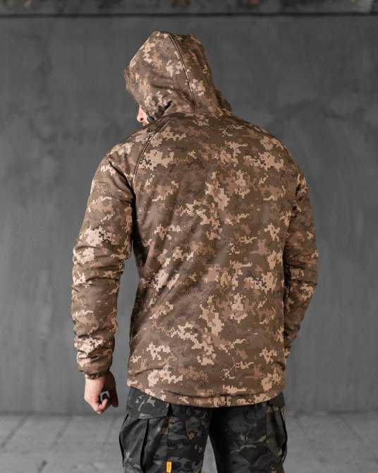 Зимова чоловіча тактична куртка Softshell OMNI-HEAT піксель S Одеса - фото 16