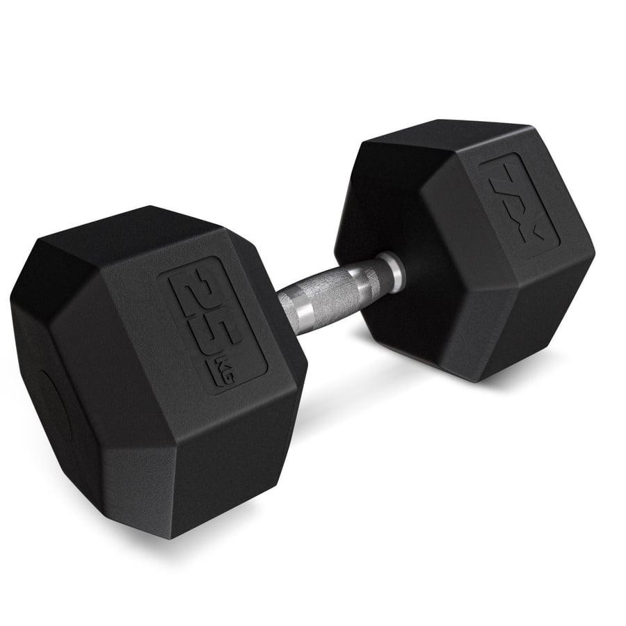 Гантеля шестигранна прогумована TX-250RD Trex Sport 25кг Киев - изображение 1