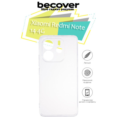 Чохол до мобільного телефона BeCover Xiaomi Redmi Note 14 4G Transparancy (713435) Вінниця - фото 1