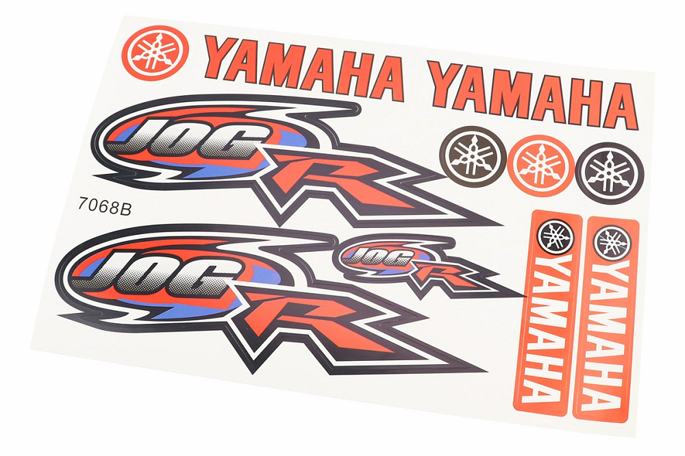 Наклейки на планшеті "Yamaha JOG" 11шт 26х17, 7068В Бершадь - изображение 1