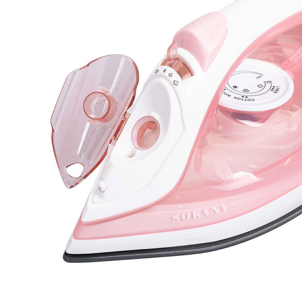 Sokany Праска парова ручна для одягу 1800 Вт з металокерамічною підошвою Рожева Sokany SK-11044 Коломия - фото 2