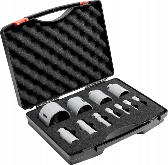 Stalco Коронки для свердління Diamentowe Ø 6-75mm 11 El. S71038 Киев