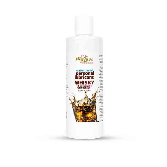 2в1 лубрикант та масажний гель - MyLove Aroma Series Intim&Massage Whisky, 300 мл Sex Aura Київ