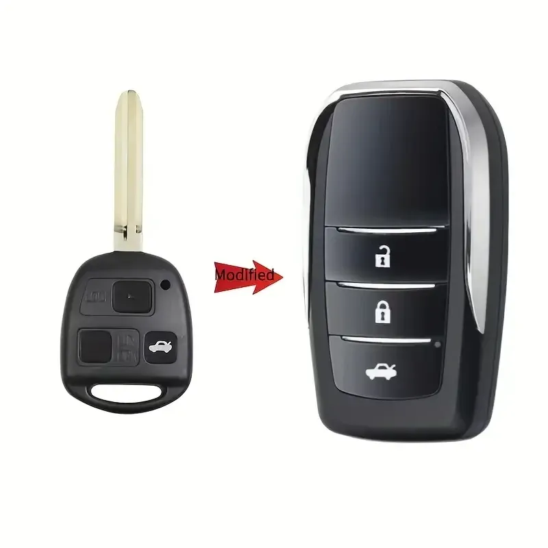 Выкидной ключ Toyota с чипом и 2 кнопками Киев - изображение 5