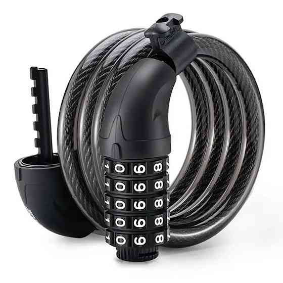 Велосипедний тросовий кодовий замок 1200*10 з власникам Feel Fit Бровари
