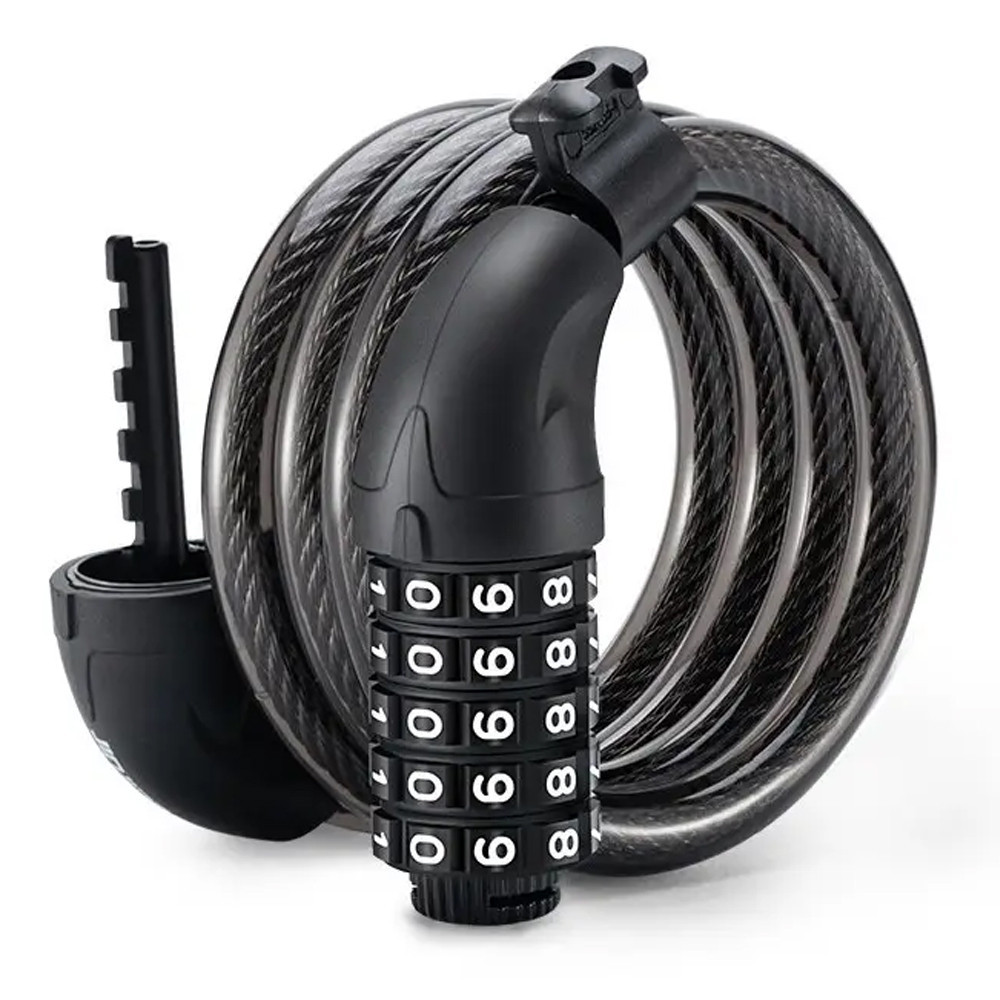 Велосипедний тросовий кодовий замок 1200*10 з власникам Feel Fit Бровари - фото 1