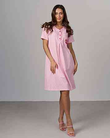 Женский халат и сорочка для кормления - в полоску Nicoletta 7382 Киев