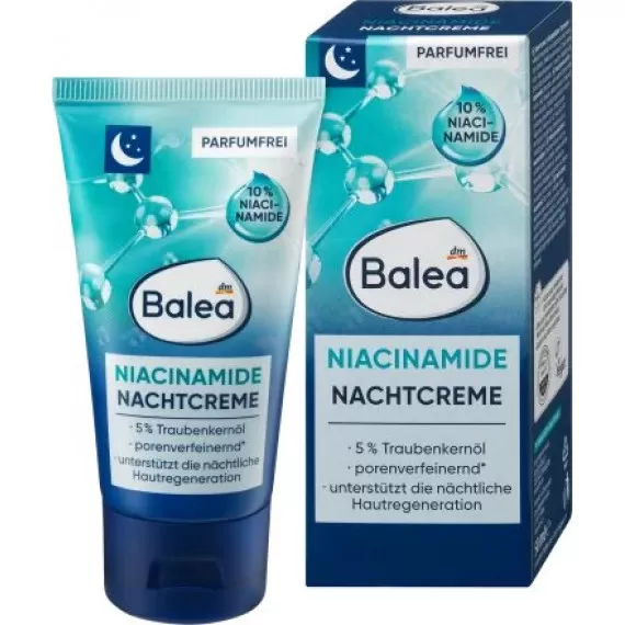 Balea Nachtcreme Niacinamide, 50 ml Ниацинамидный ночной крем Balea, 50 мл (Германия) Киев - изображение 1
