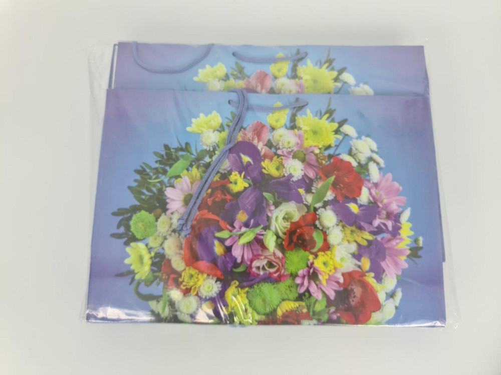 Паперовий великий горизонтальний пакет 36/22/10 (артBG-027) (12 шт.) Харків - фото 4